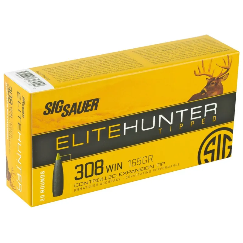 Sig Sauer Elite Hunter Tipped 2,860 fps 270 Winchester 140 Grain Controlled Expansion Tip Rifle Ammunition