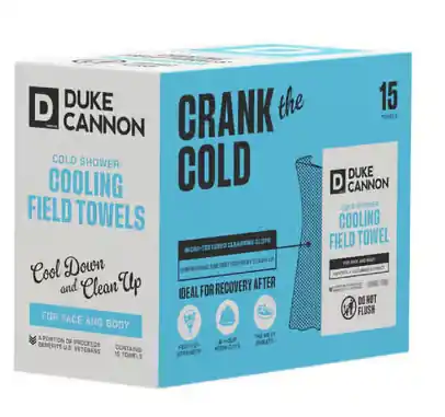 Cold Shower 15 pack Cooling Towels by Duke Cannon