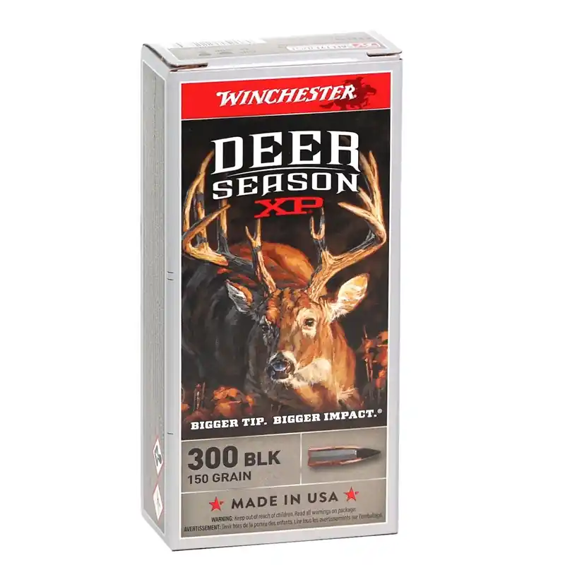 Winchester Deer Season XP 1,900 fps 300 Blackout 150 Grain Extreme Point Polymer Tip Rifle Ammunition