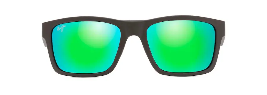 The Flats Brown and Mint Frame with MauiGreen Lens by Maui Jim