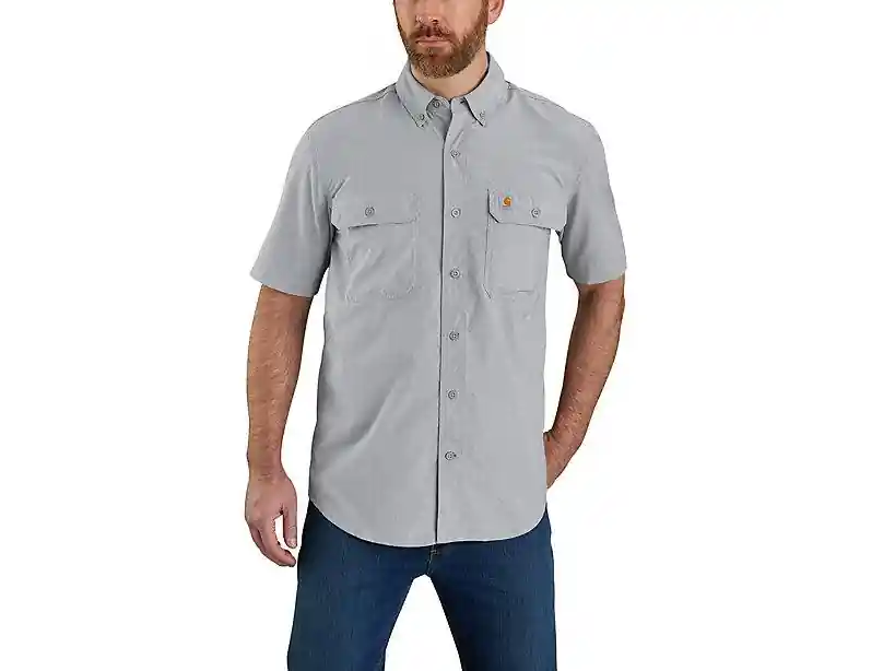 Force Sun Defender Woven Short Sleeve Button Shirt by Carhartt