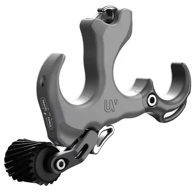 Smoke Grey Medium Aluminum Thumb Release by UltraView Archery