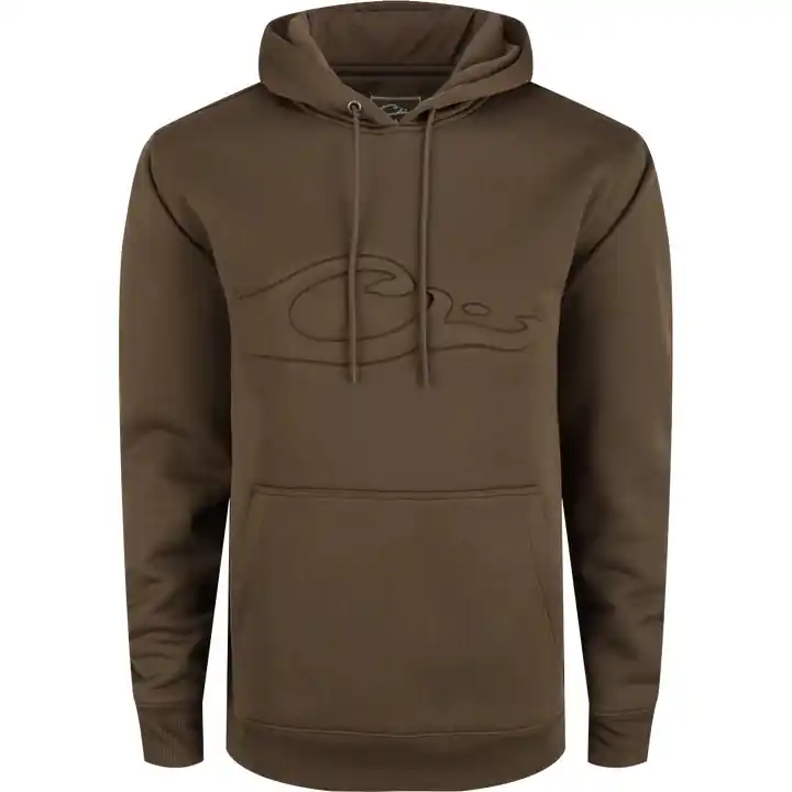 The Back Eddy Embossed Drake Logo Solid Color Hoodie by Drake