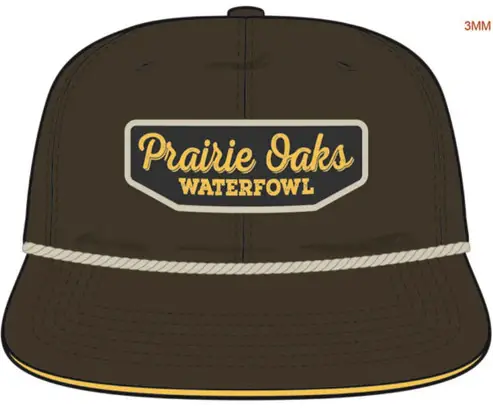 Cursive Patch Rope Hat in Olive by Heybo