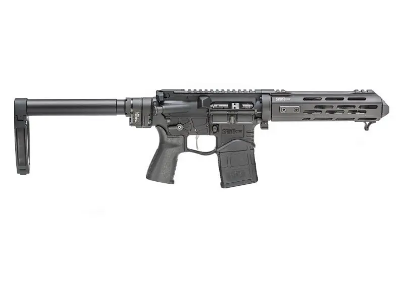 Springfield Armory Edge Evac 5.56 NATO Caliber 7.5" Barrel Semi Auto Black Finish Handgun with Foldable Stock
