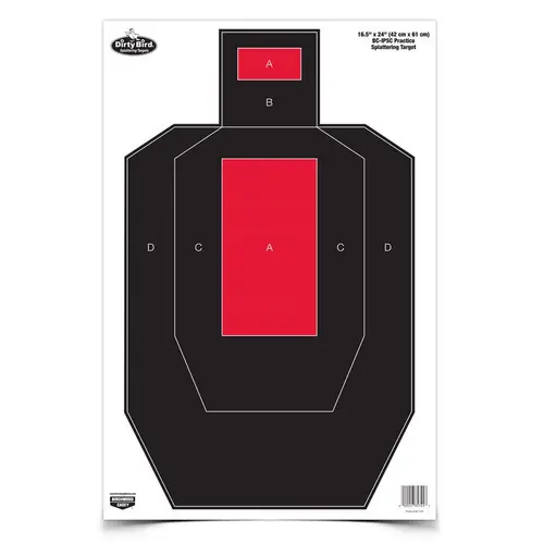 3 Pack Red and Black 16 Inch x 24 Inch Dirty Bird Practice Targets by Birchwood Casey