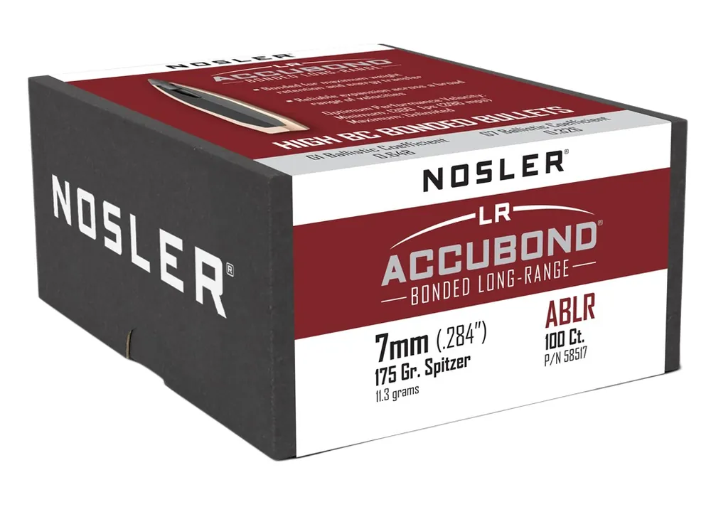Nosler Long Range 1,300 fps 7mm 175 Grain Spitzer Accubond Rifle Ammunition