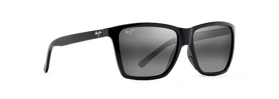 Cruzem Sunglasses With Black Gloss Frame and Neutral Grey Lens by Maui Jim