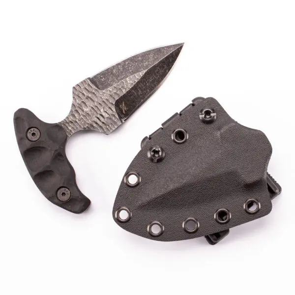 SD1 Push Dagger with Black handle by Stroup Knives