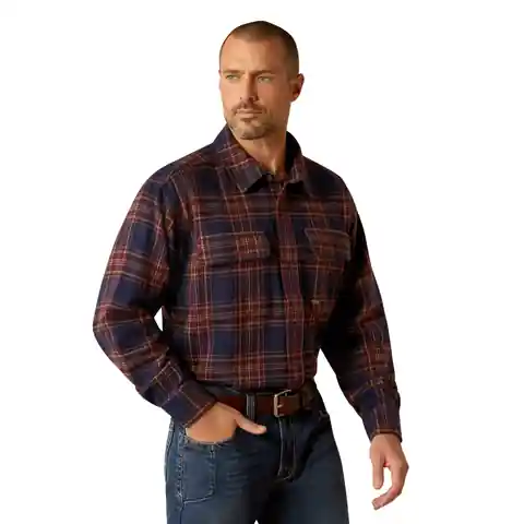 Rebar Heavy Flannel Work Shirt by Ariat