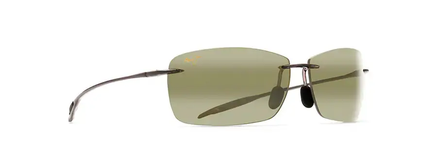 Maui Jim Lighthouse Rimless Polarized Sunglasses in Smoke Grey