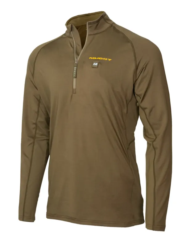 Men‘s Nucleus Heated Quarter Zip Long Sleeve Pullover by Muddy