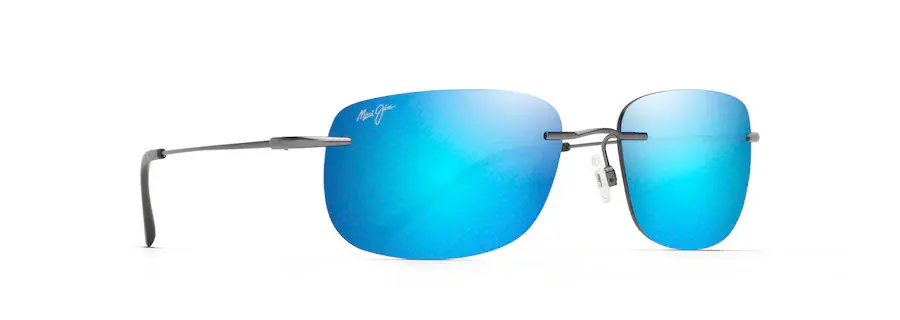 Ohai Sunglasses with Gunmetal Frame and Blue Hawaii Lens by Maui Jim