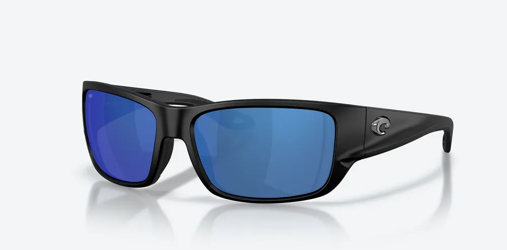 Schoolie Matte Black Sunglasses with 580P Blue Mirror Polarized Polycarbonate lenses by Costa Del Mar
