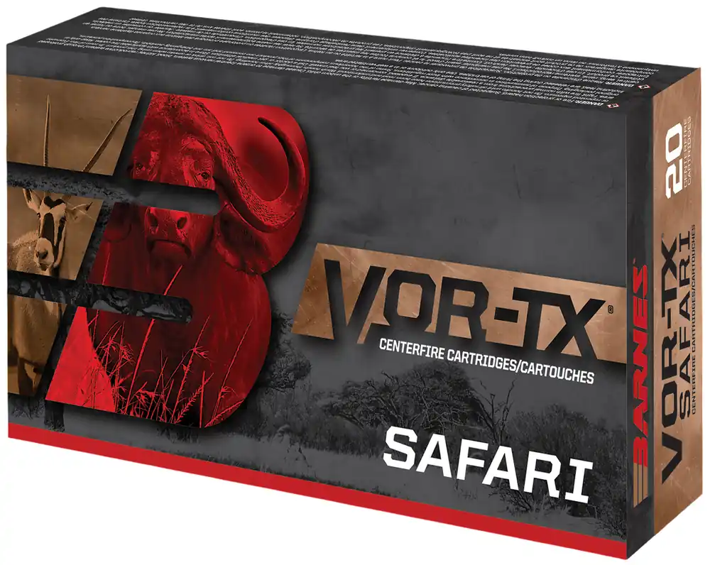 Barnes Vor-Tx Safari 2,540 fps 375 H&H Magnum 300 Grain Triple Shock X Flat Base Rifle Ammunition