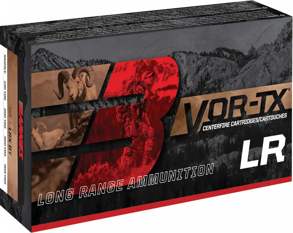 Barnes Vor-Tx LR 3,050 fps 7mm PRC 160 Grain Boat Tail Rifle Ammunition