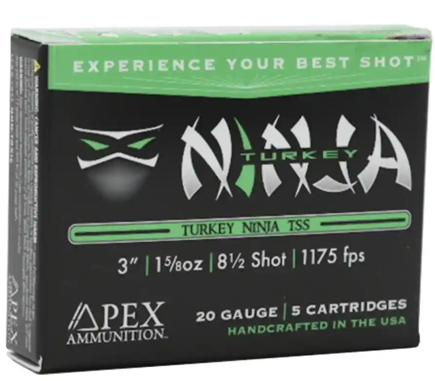 Apex Turkey Ninja TSS 1,175 fps 20 Gauge 3" 1-5/8 oz. 8.5 Shot Shotgun Ammunition