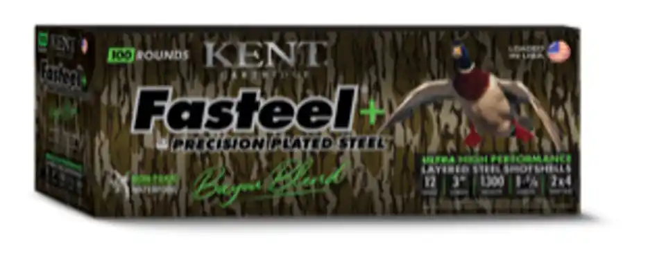 KENT Fasteel+ Bayou Blend 1450fps 12 Gauge 3" 1-1/4oz 3&5 shot Shotgun Ammunition