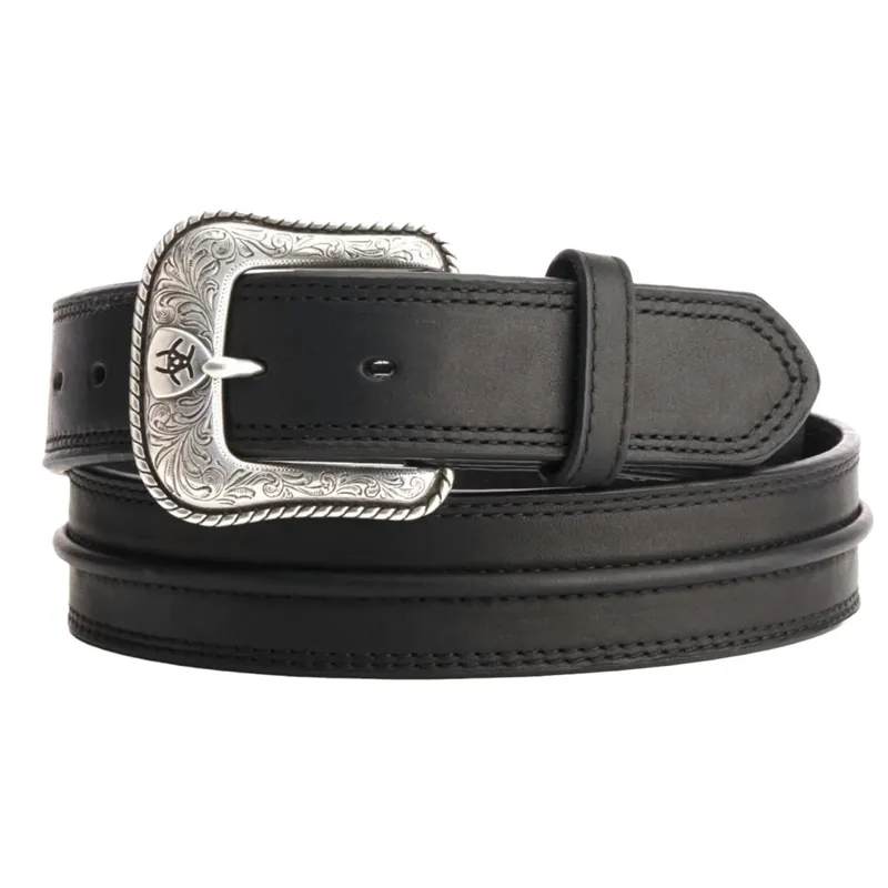 Black Half Center Bump Belt by Ariat