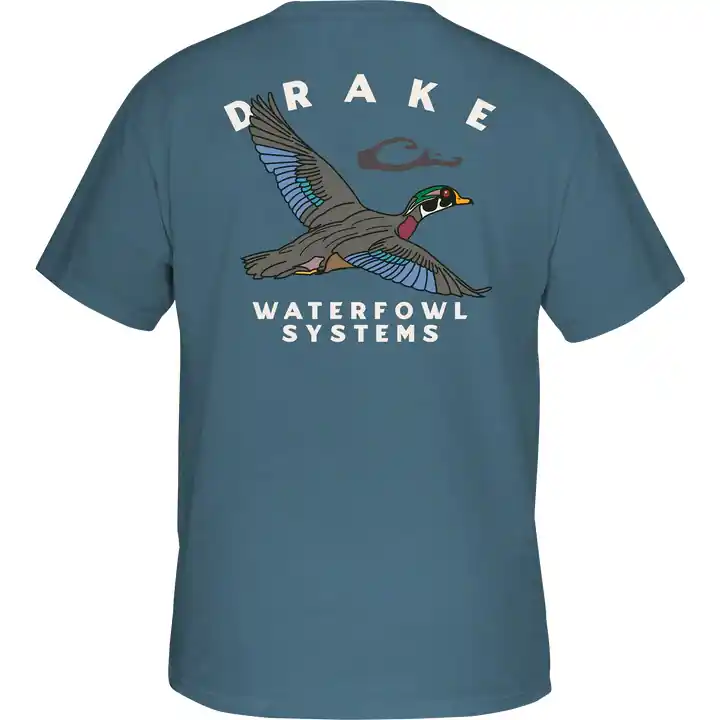 Retro Wood Duck Short Sleeve Tee by Drake