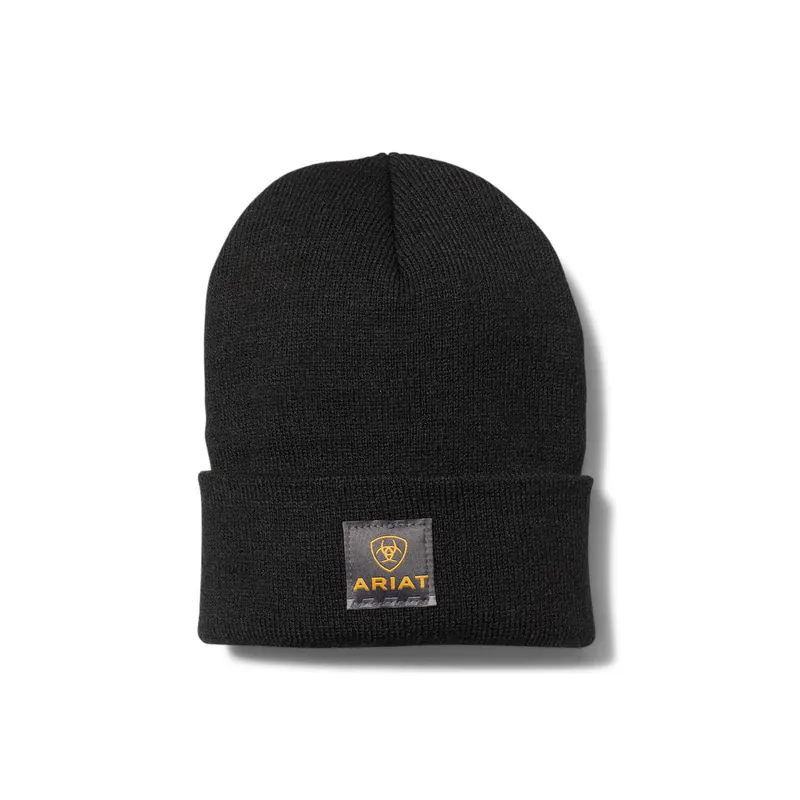 Adult Black & White Rebar Watch Cap by Ariat