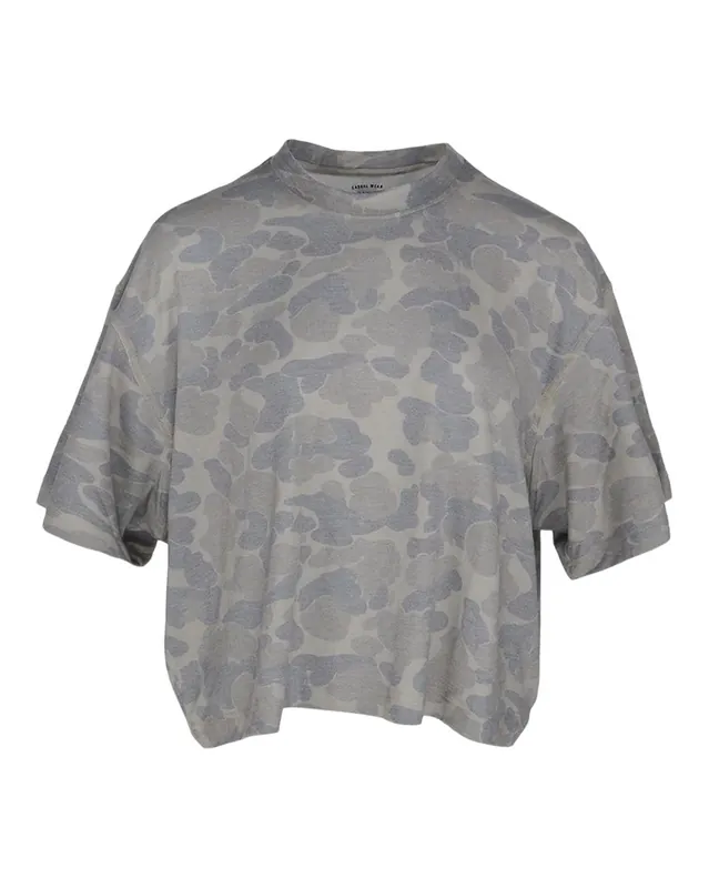 Women‘s Camo Boxy Tee Shirt by Banded