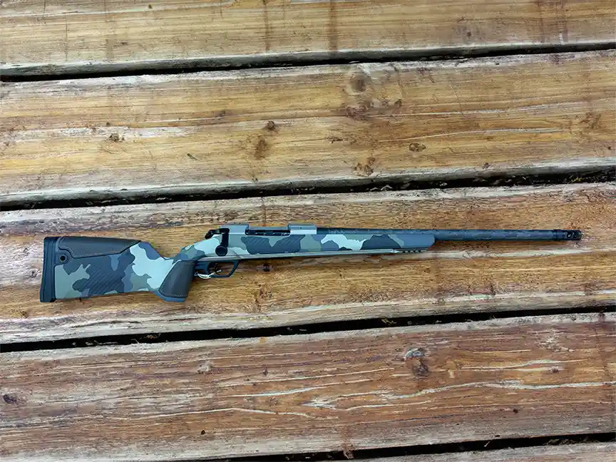 Gunwerks Nexus 6.5 PRC Bolt Action Rifle with 20" Barrel and Tectonic Green Stock