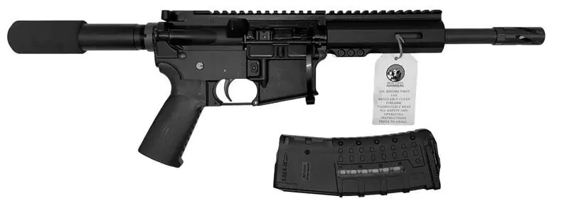 AR-15 Pistol in 300 AAC Blackout with 8.5" Barrel with 30 Round Magazine by Bear Creek Arsenal