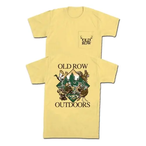 Great Outdoors Pocket Tee Shirt in Butter by Old Row