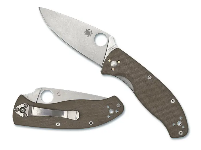 Tenacious Brown G-10 Knife by Spyderco