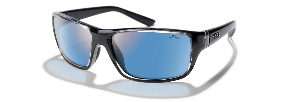 Alma Sunglasses with Black Mirror Frames and Horizon Blue Lenses by Zeal
