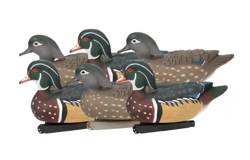 6 Pack Floater Wood Duck Decoys by Zink