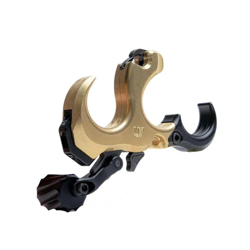 UV Button 2 Polished Brass Bow Release Aid by UltraView