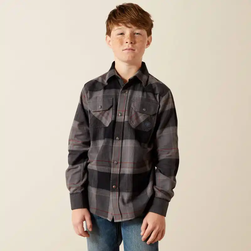Boys Hernandez Retro Classic Snap Fit Long Sleeve Shirt by Ariat