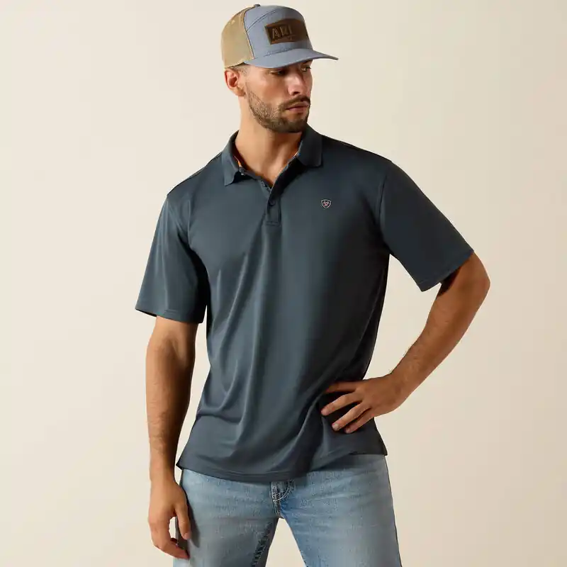 TEK Classic Short Sleeve Polo Shirt in Slate by Ariat