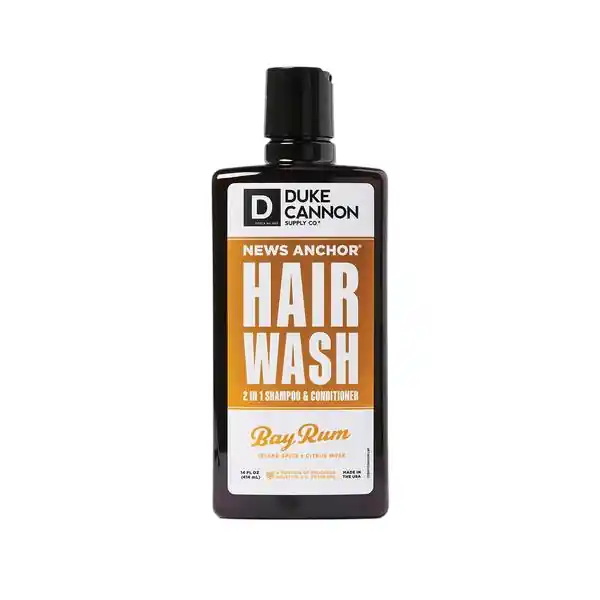 News Anchor Thick Hair Bay Rum 2-in-1 Shampoo and Conditioner by Duke Cannon