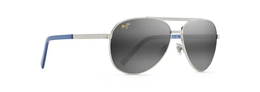 Seacliff Sunglasses With Silver Frame and Neutral Grey Lens by Maui Jim