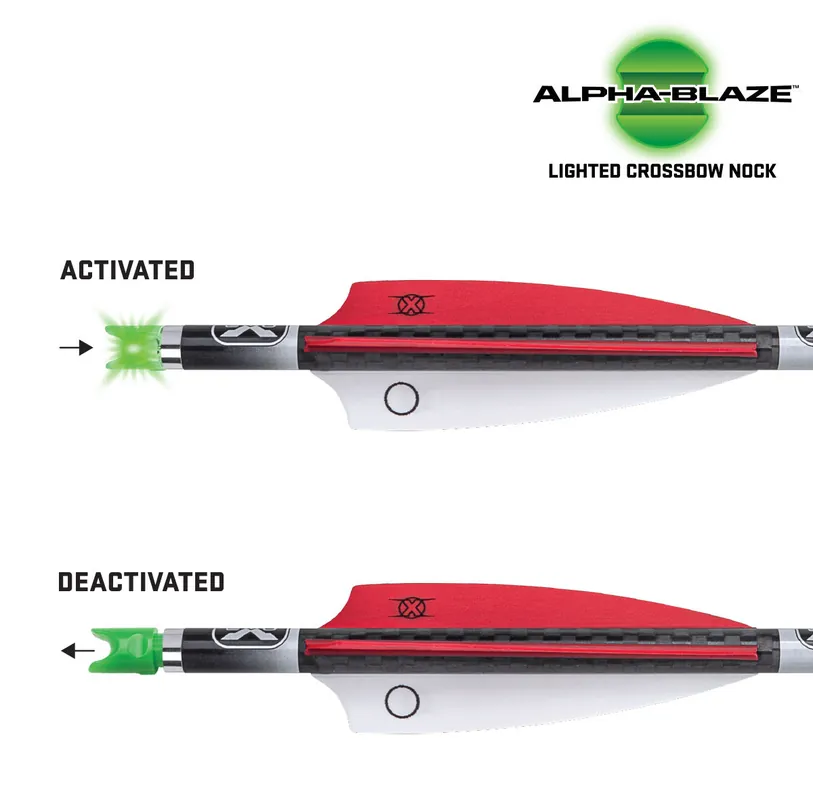 AlphaBlaze Lighted Nock For HP Aluminum Bushing by TenPoint
