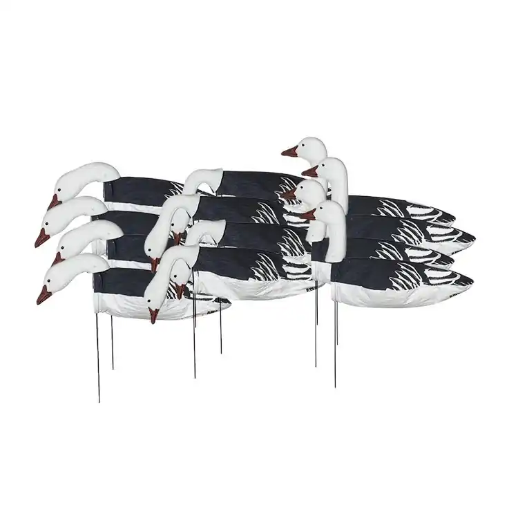 12 Pack 3D Painted Head Pro Grade Regular Blue Goose Windsock Decoys by Avery
