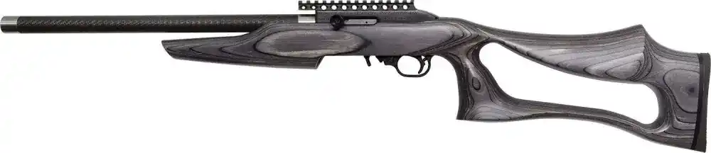 Switchbolt 22lr Semi Auto Rifle with 17 Inch Threaded Carbon Fiber Barrel in Evolution Black Pepper Stock by Magnum Research