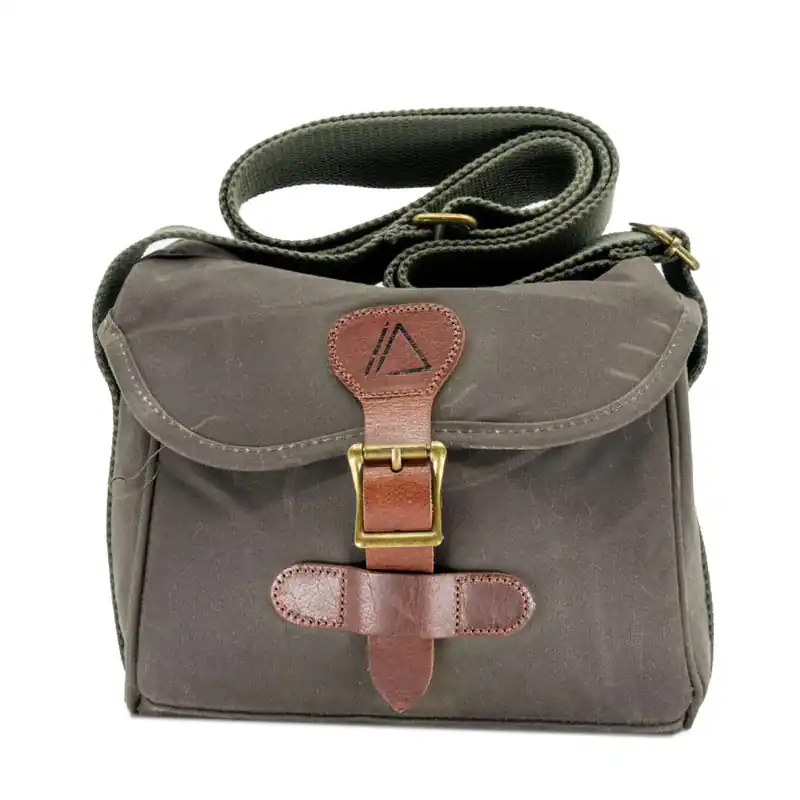 Olive Waxed Canvas Flight Shell Blind Bag by Apex