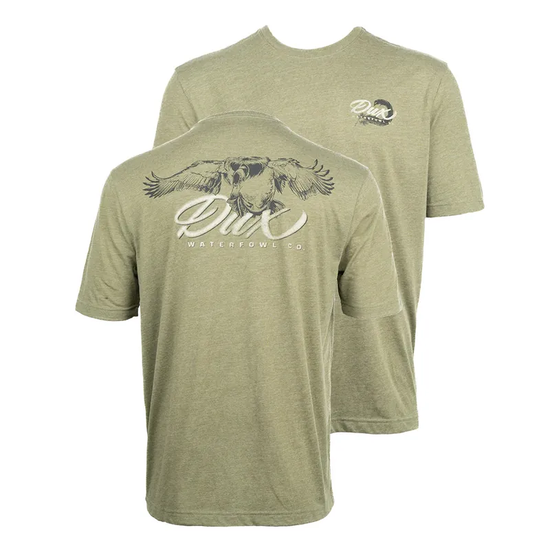 Cupped Mallard Short Sleeve Tee Shirt by Dux