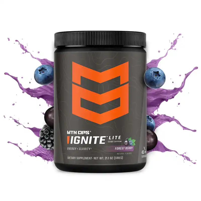 Ignite Lite in Forest Berry 45 Servings Tub by MTN Ops
