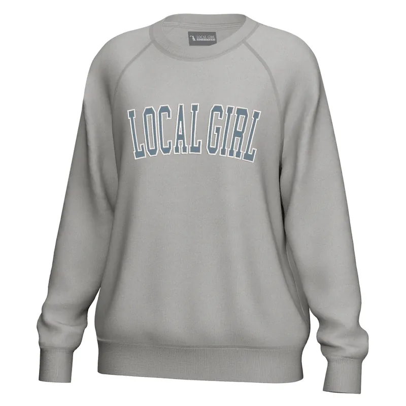 Womens Cotton Crewneck Long Sleeve Tee Shirt by Local Boy Outfitters