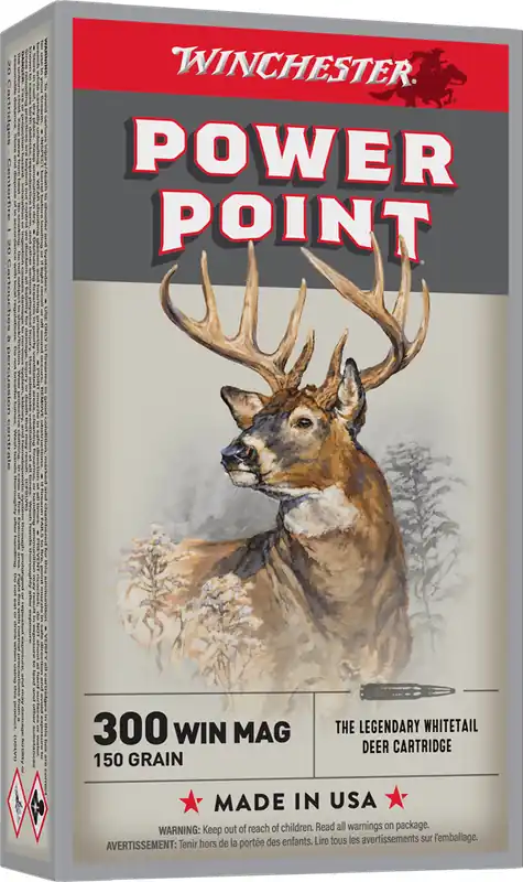 Winchester Super X 3,290 fps 300 Winchester Magnum 150 Grain Power Point Rifle Ammunition
