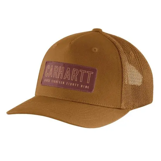 Rugged Flex Canvas Mesh-Back 1889 Patch Cap by Carhartt