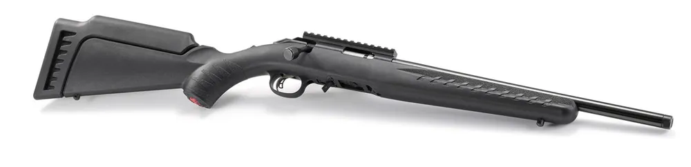 Ruger American 22 WMR Bolt Action Rifle with 16.1" Threaded Barrel in Black Stock