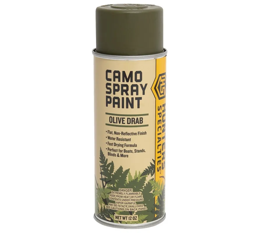 Olive Drab Camo Permanent Spray Paint Can by Hunters Specialties