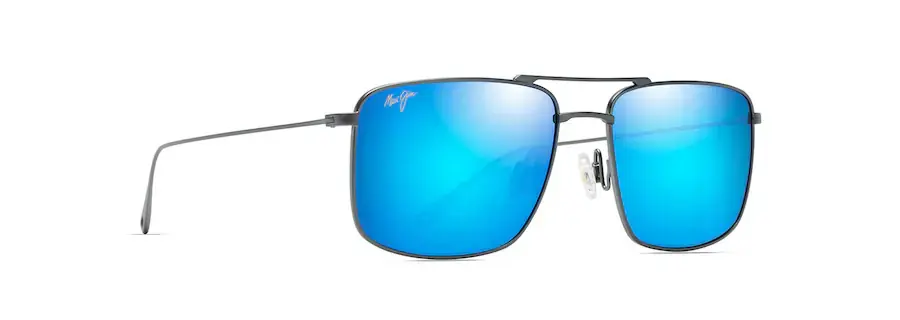 Aeko Sunglasses with Dove Grey Frame and Blue Hawaii Lens by Maui Jim