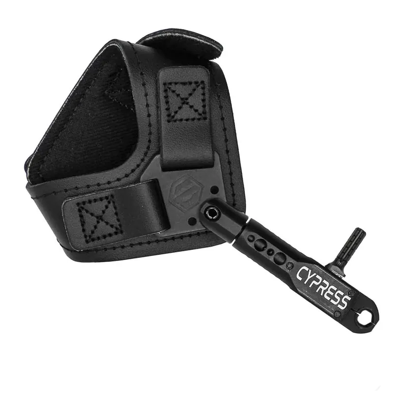Black Cypress Buckle Strap Release with Adjustable Wrist Strap by Scott Archery